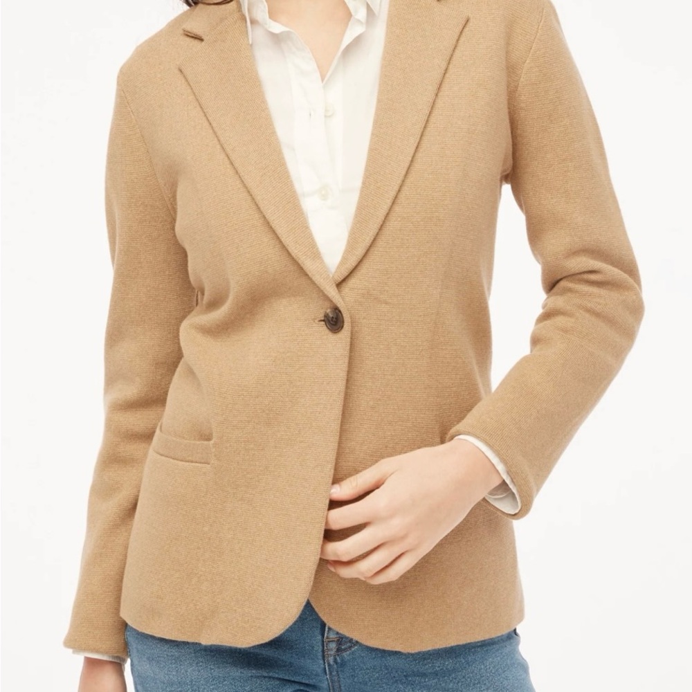 J.CREW Petite schoolboy sweater blazer